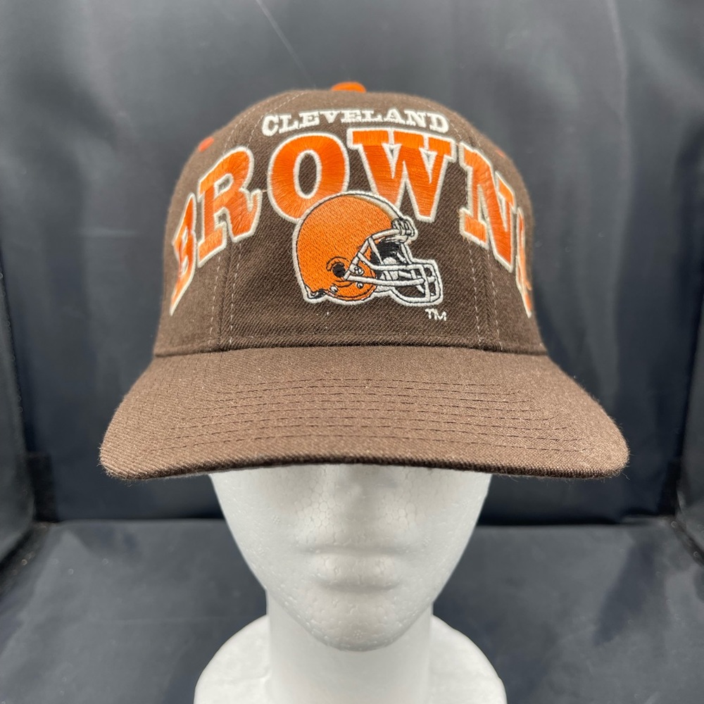 Cleveland Browns Starter The Natural Big Spell Out VTG SnapBack TriPower Hat Pro
